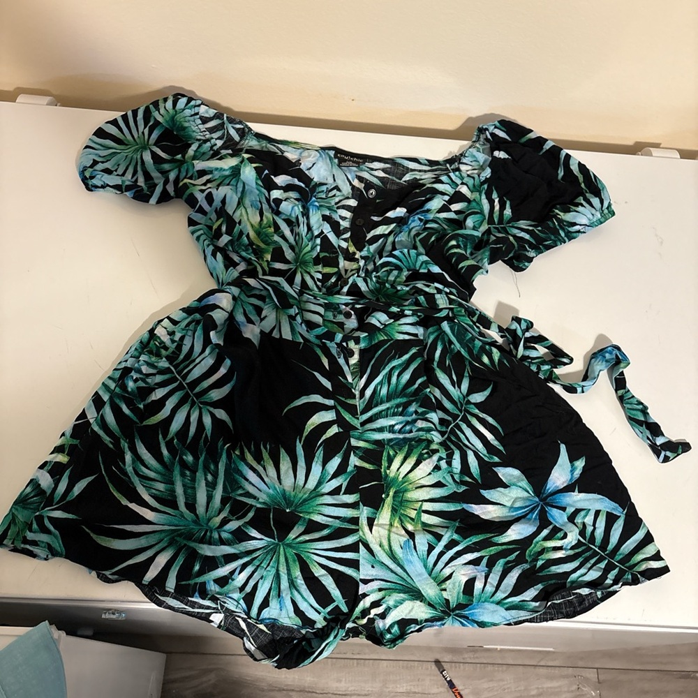Express Eucalyptus print romper
